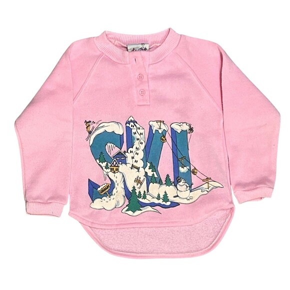 Penny Pals Pink Ski Slope Sweatshirt Size 3T - Picture 1 of 5